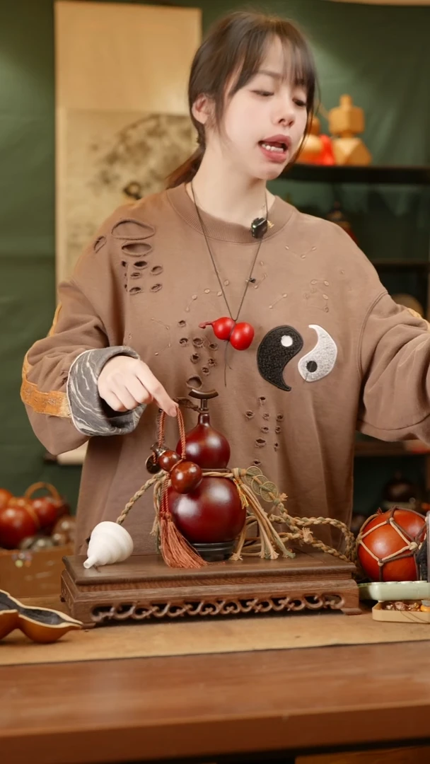 129号精品天然大漆酒葫芦一物一拍~