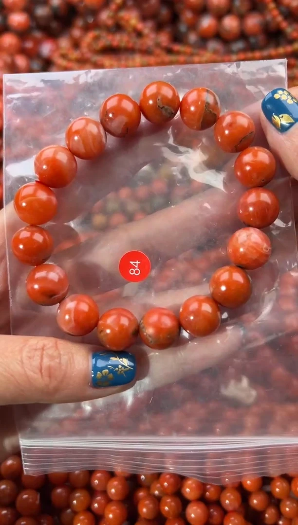 未镶嵌手串南红玛瑙12+