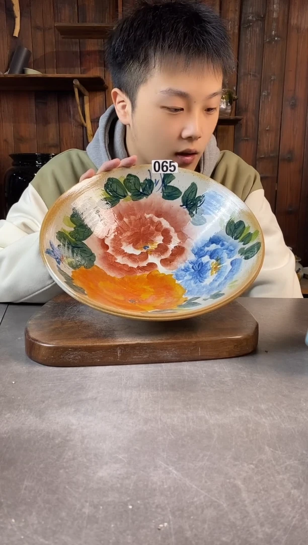 碗065，手工手绘，超值陶瓷