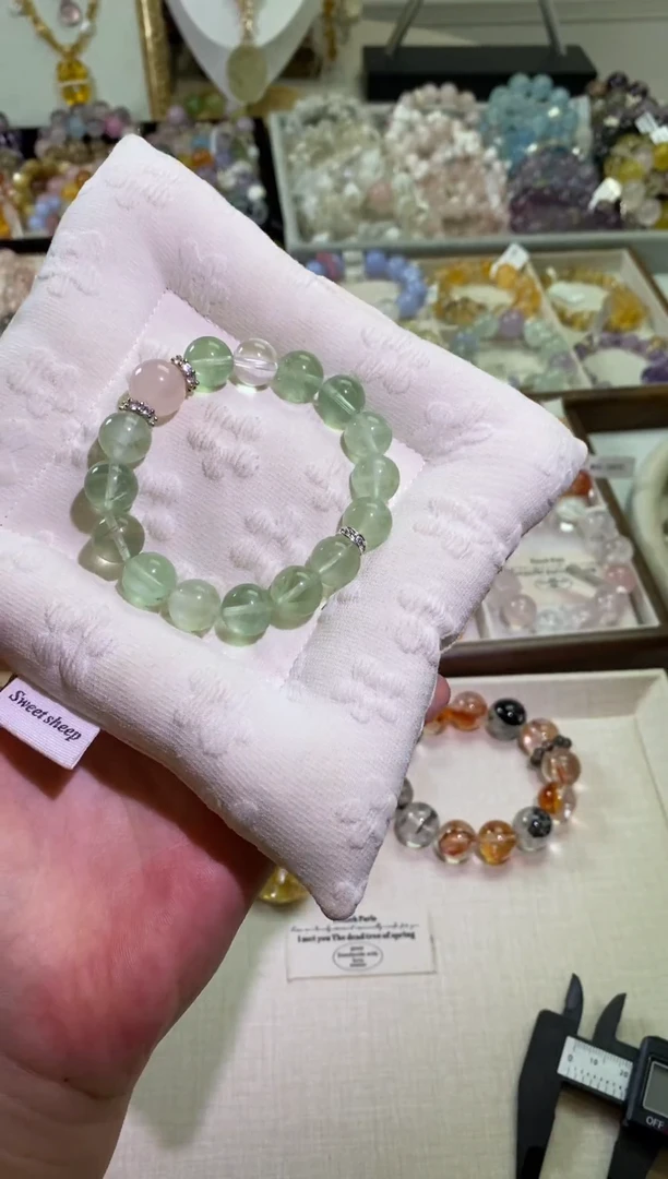 未镶嵌手串水晶绿萤石设计款