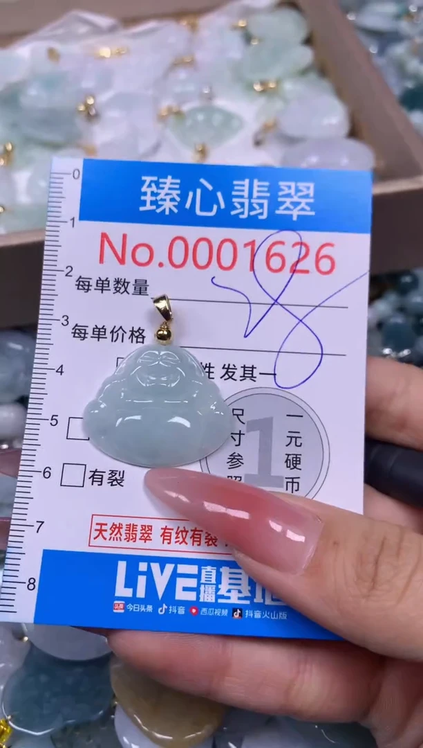 【闪购商品】翡翠颈饰未镶嵌含绳0001626