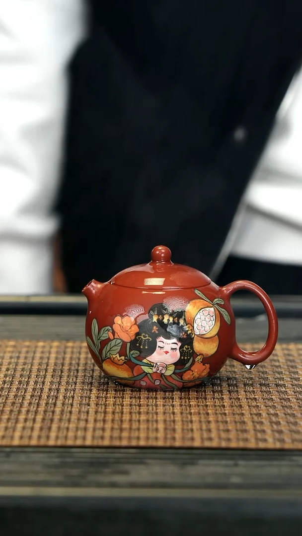 【闪购商品】紫砂茶壶33唐美人 朱泥西施