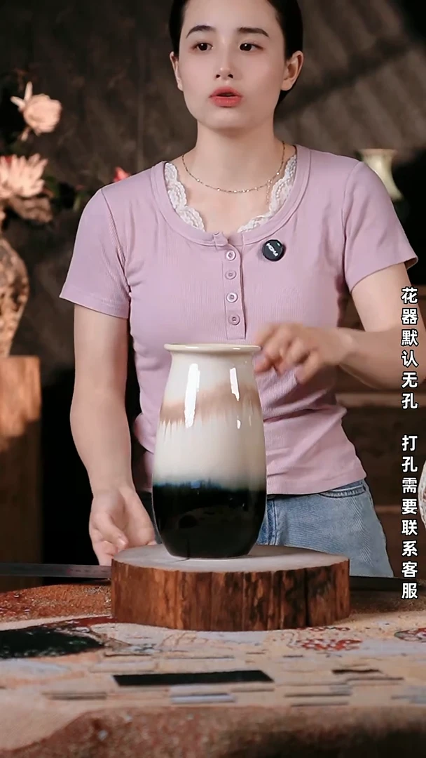 摆件景德镇高温陶瓷10*23