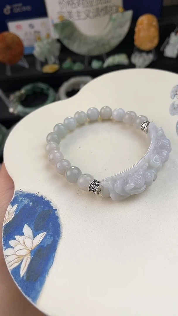 未镶嵌手链翡翠小*儿手工定制默认微瑕播介绍为准