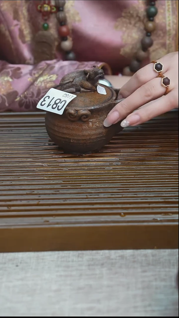 纯手工粗陶茶具每一只不一样