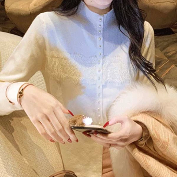 X9384高级优雅时尚精美打底衫