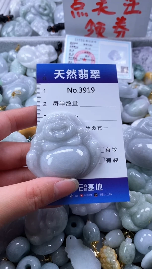 翡翠未镶嵌颈饰缅甸A货翡翠3919