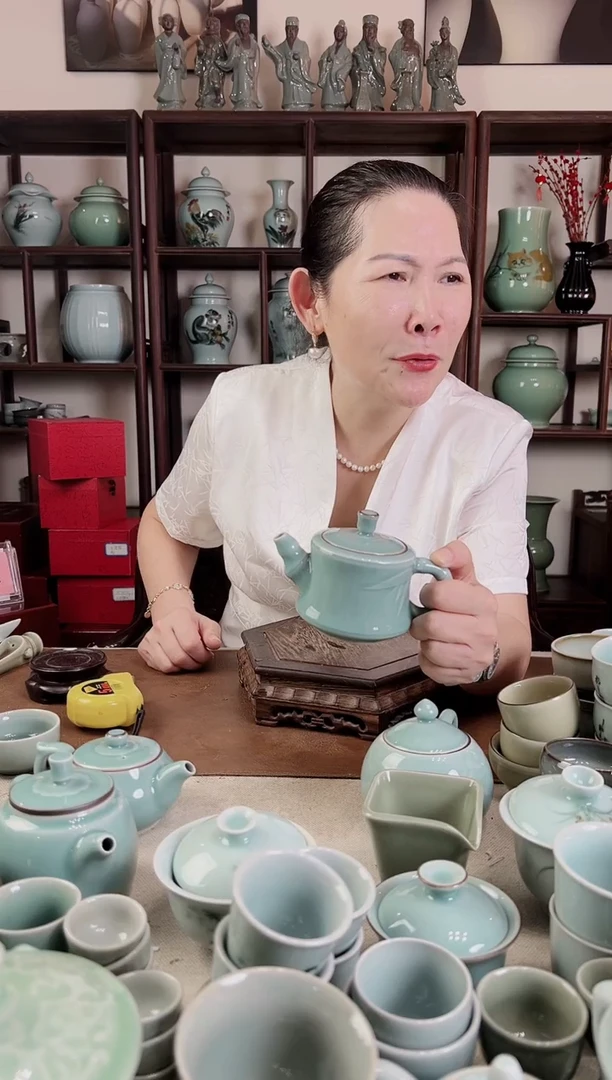 老梅青 壶（竹子）