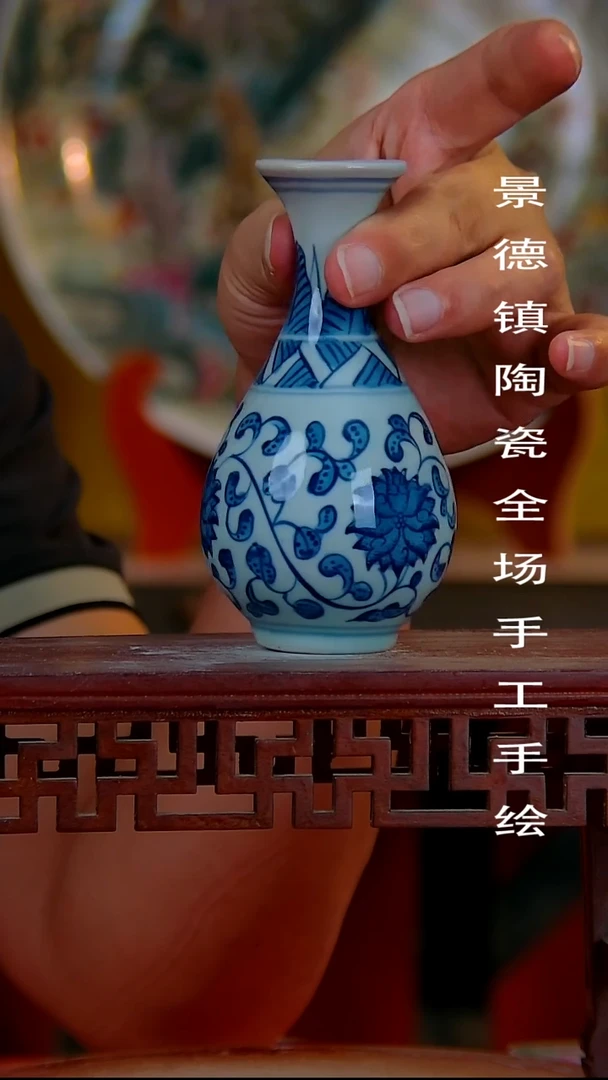 摆件手景德镇陶瓷 全场手工绘
