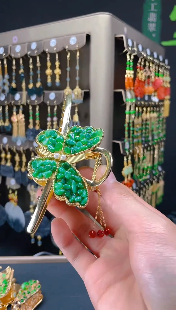 【闪购商品】翡翠耳饰合金0121翡翠饰品