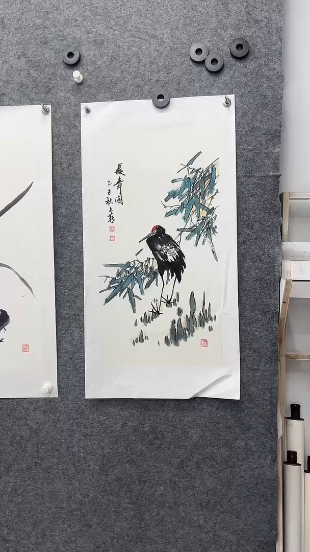 国画书画王生意国画长青图