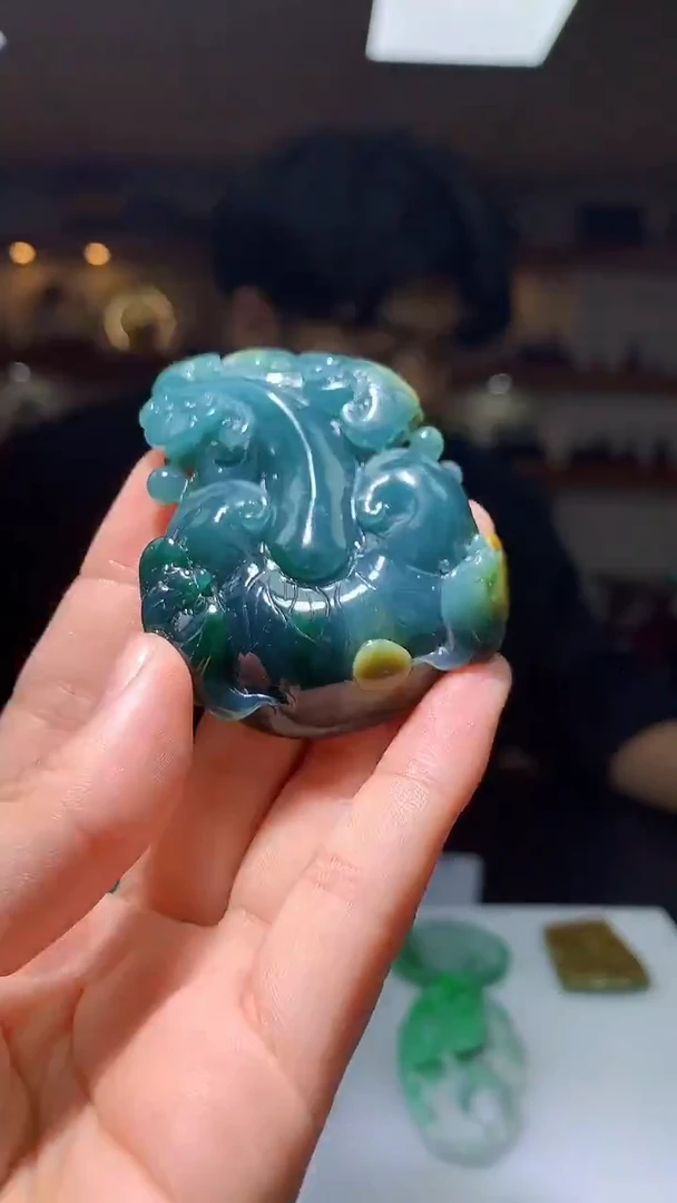 定制翡翠未镶嵌1087hm-毛货挂件