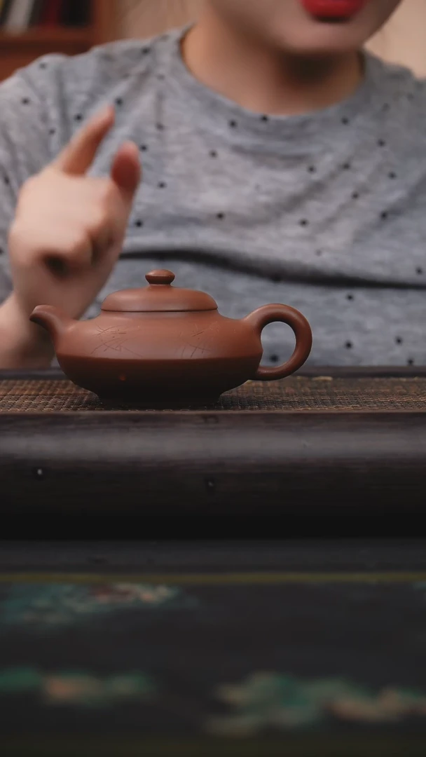 茶壶紫砂老紫泥 合欢