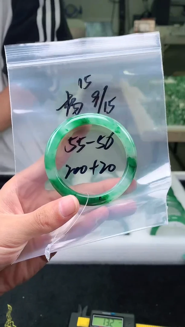 未镶嵌手镯石英质玉非洲翠手镯55-56圈口15号