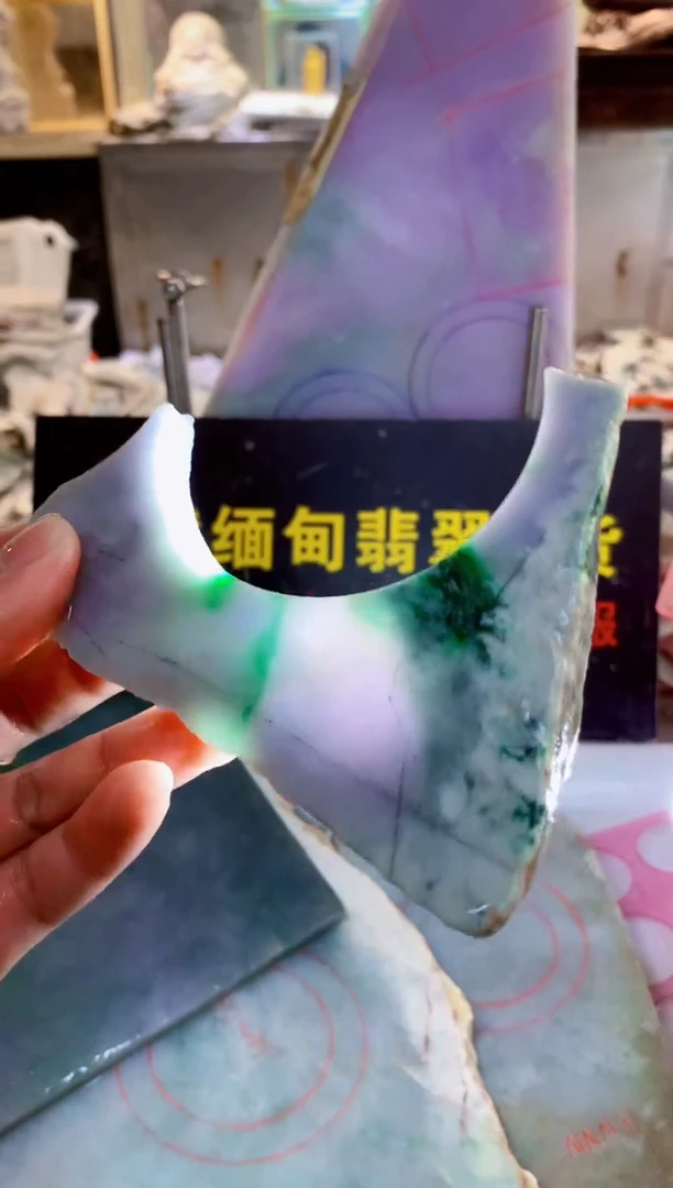 未镶嵌挂件翡翠0朗0翡翠珠宝468