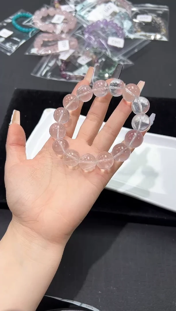 水晶手串未镶嵌45U多样性发其一【1条】默认微瑕