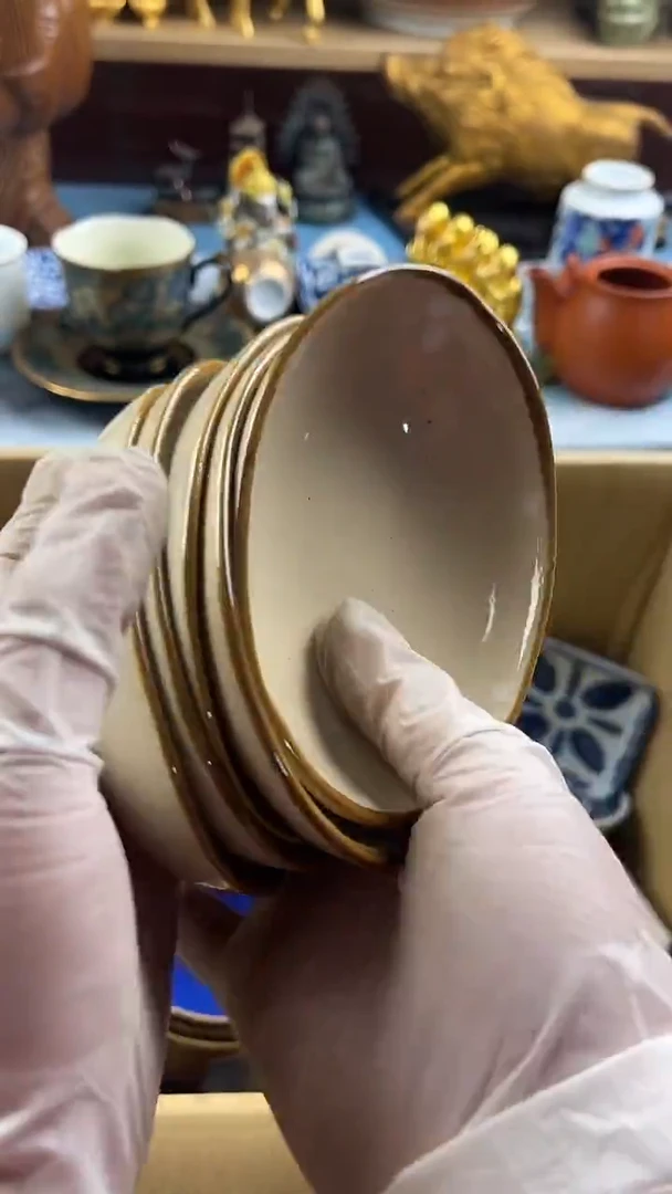 瓷片春***师英歌瓷器满28包邮