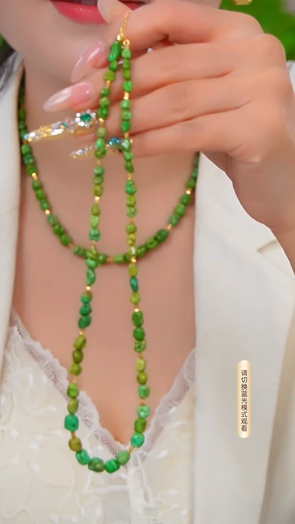 未镶嵌绿松石项链多样性发一