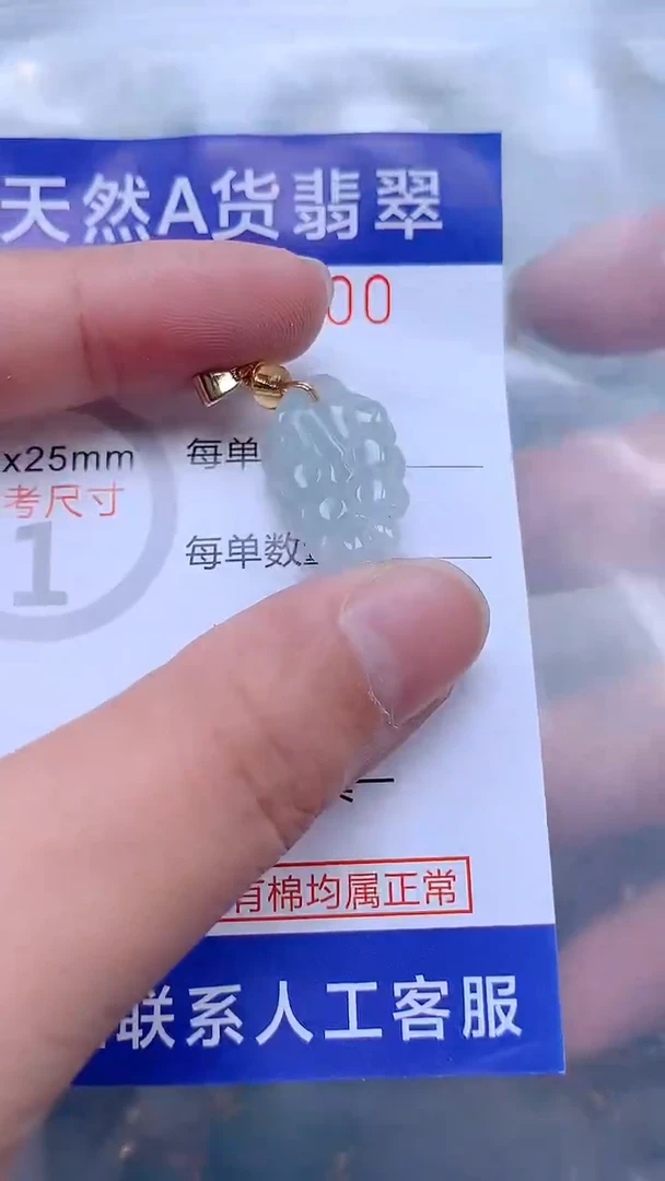 翡翠未镶嵌吊坠(不含链)1