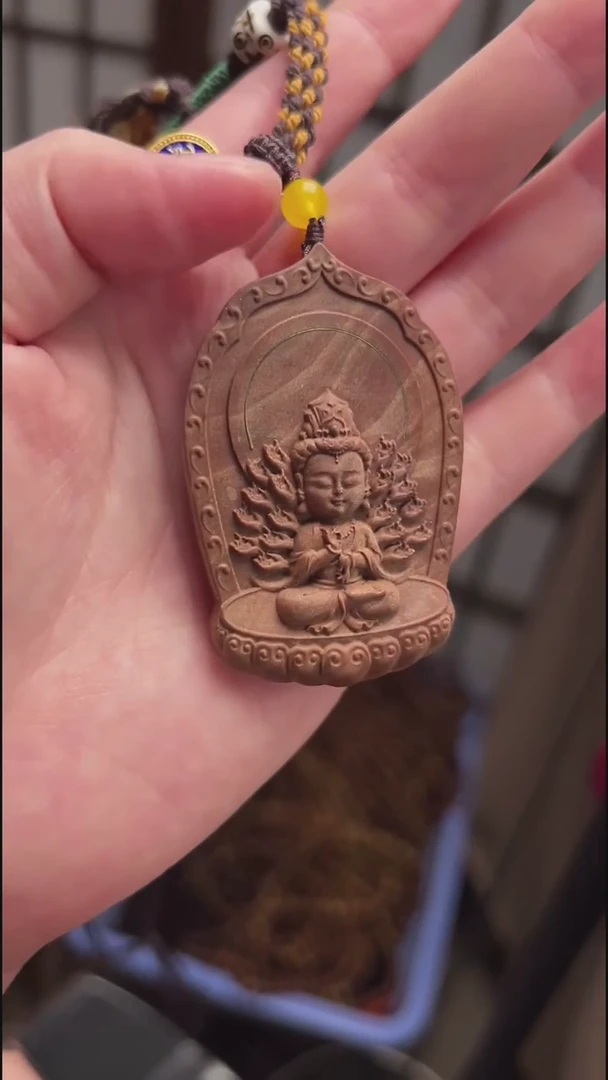 【闪购商品】檀香木吊坠观音牌吊坠