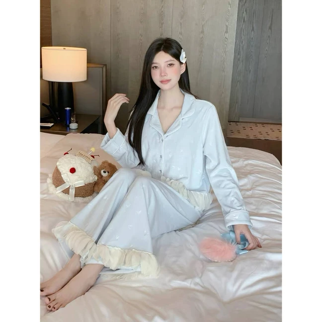 【直播专属】睡衣女秋冬季长袖套装