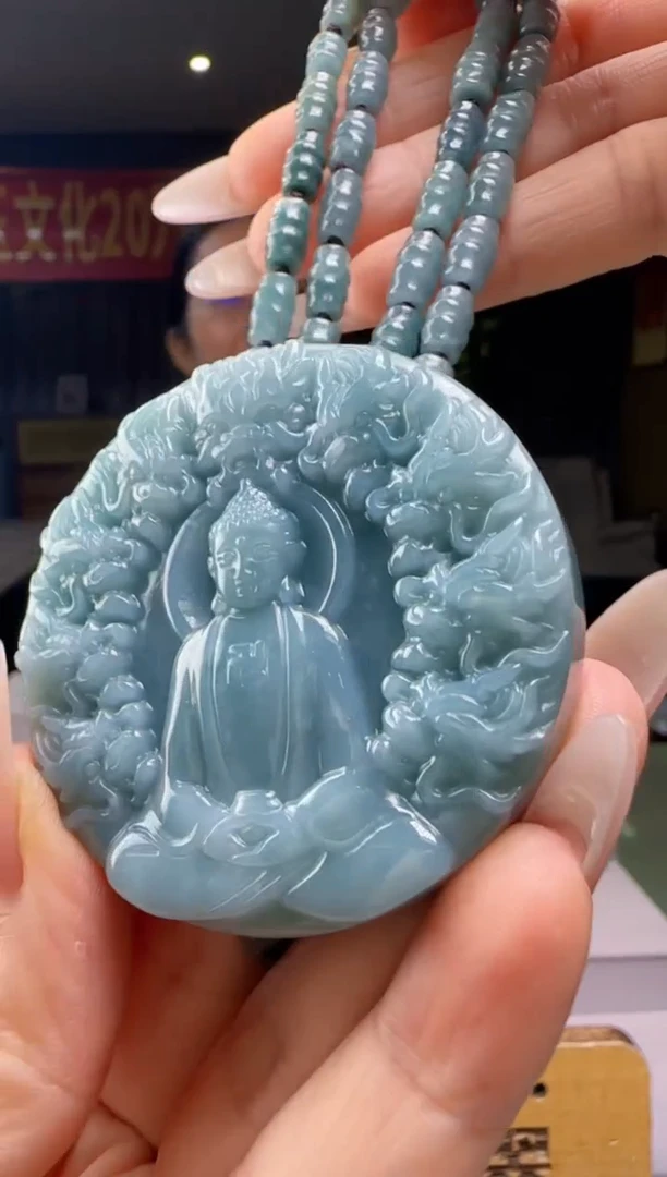 翡翠未镶嵌吊坠(赠链)多样性发其一YJ@@60B7J03757