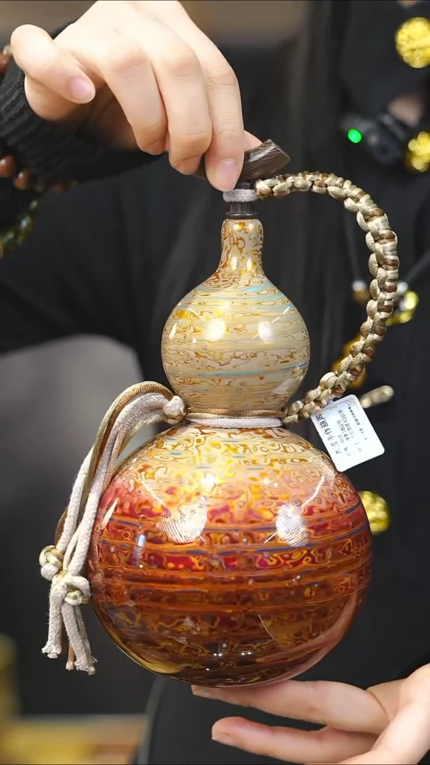 【闪购商品】XK233漆艺酒葫芦不包手串及旋转底座