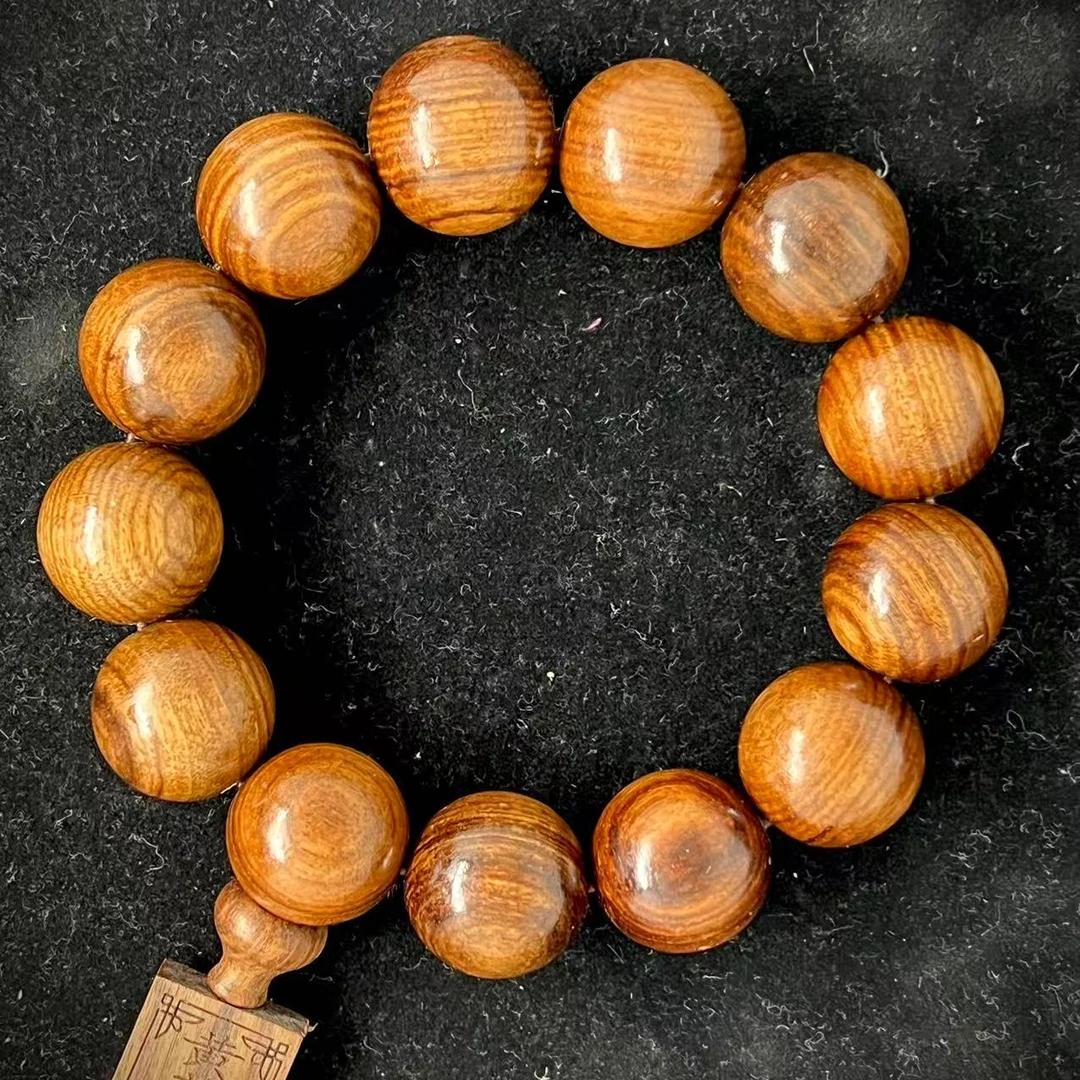 9076 私藏老料文玩手串手把件 无礼盒