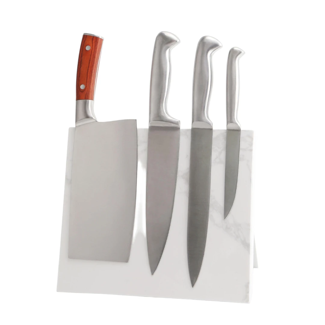 厨房小工具套装多功能大理石刀架刀座刀具置物架收纳两用磁力刀架