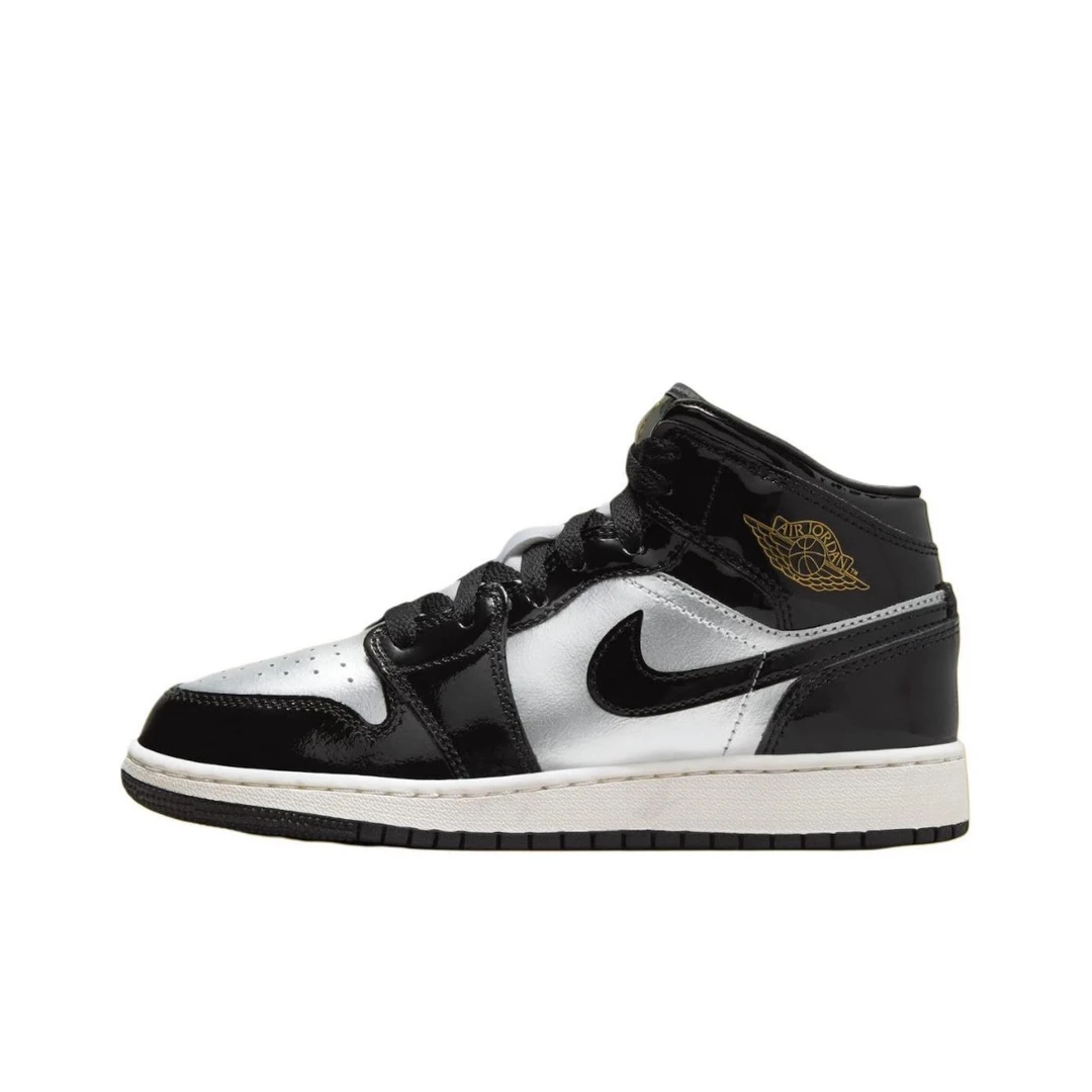 NIKE/耐克AIR JORDAN1MID SE 大童篮球运动鞋金属未来感FZ3938001