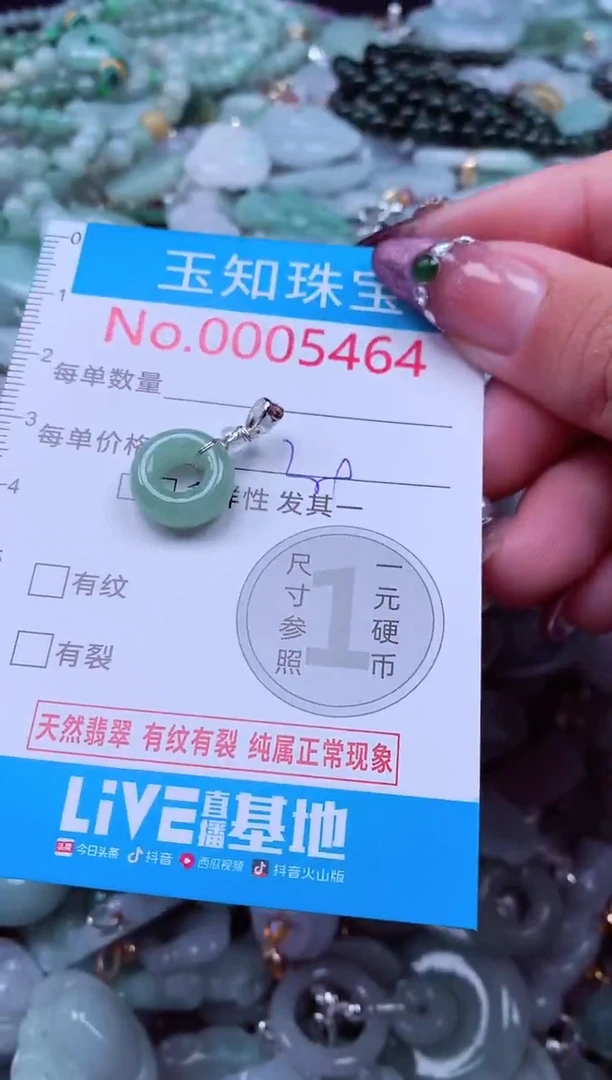 吊坠(不含链)未镶嵌翡翠5464