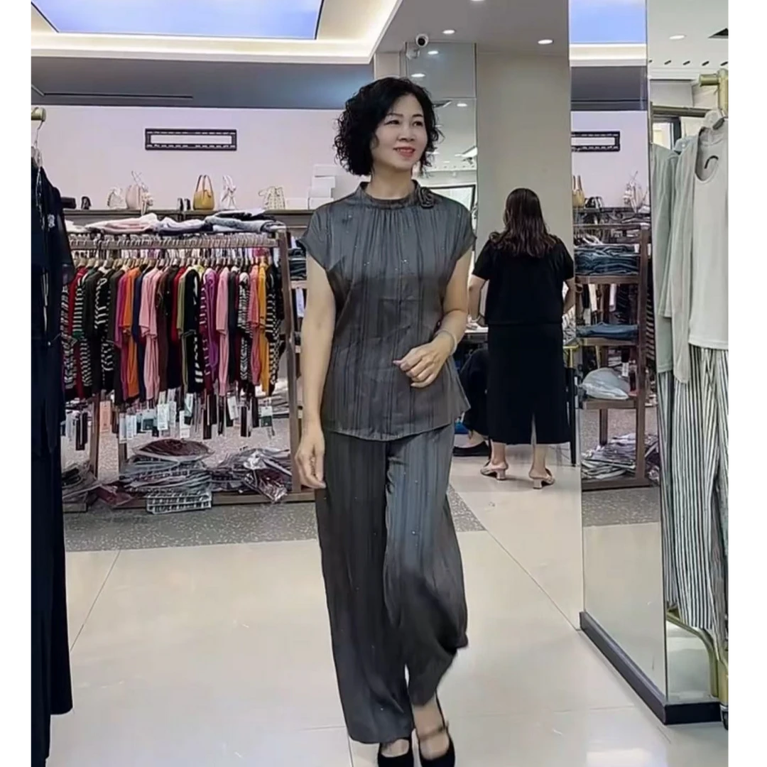 祥好服饰 新款时尚气质套装长裤 0359