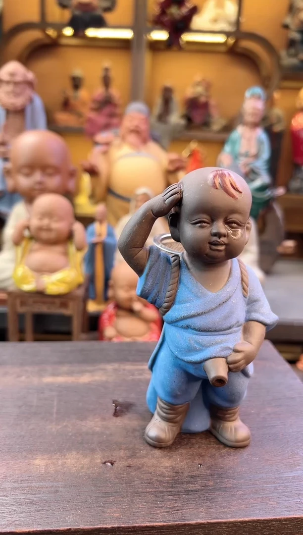 紫砂茶宠器闵茶宠摆件