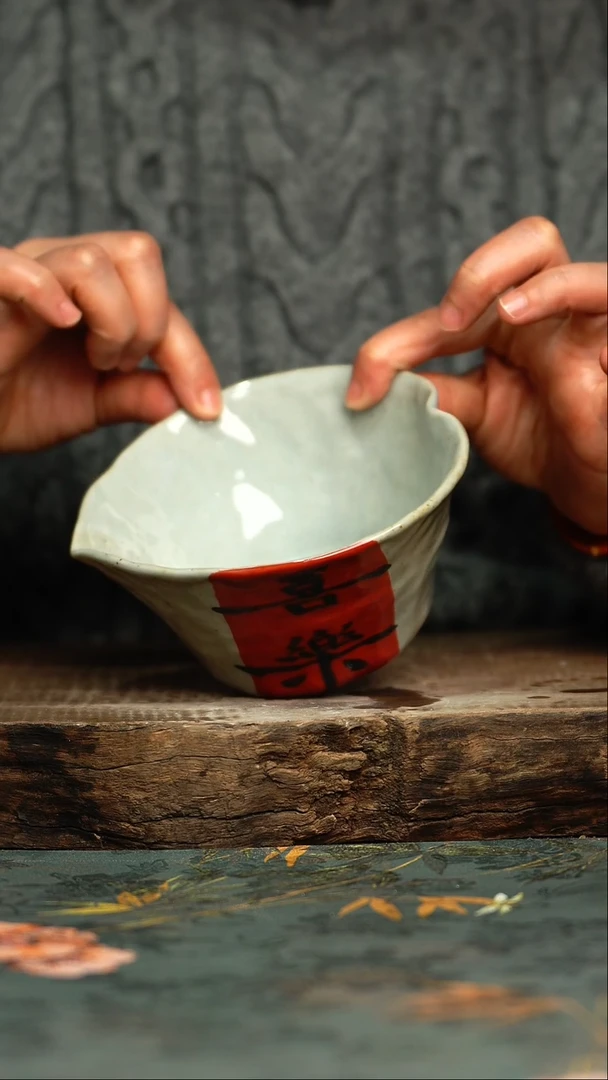 【闪购商品】杯釉下彩手工手绘同款陶器