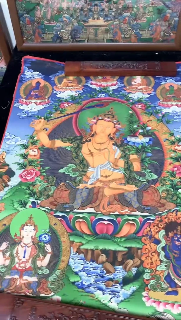 卷轴画142文殊菩萨