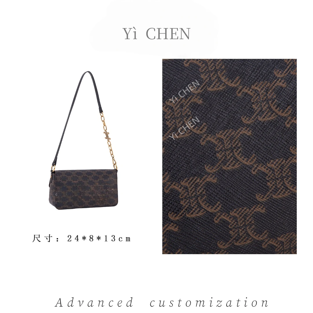 【Yì CHEN】QYX-9967-黑色简约时尚女士新款轻奢单肩斜跨包