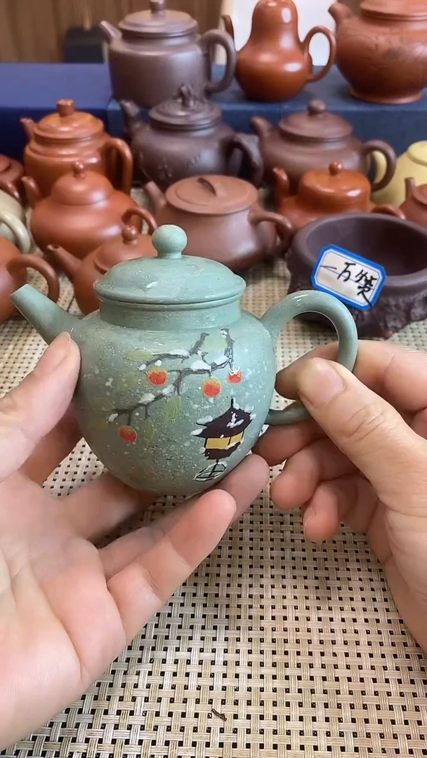 茶壶紫砂微瑕宫灯紫砂茶具