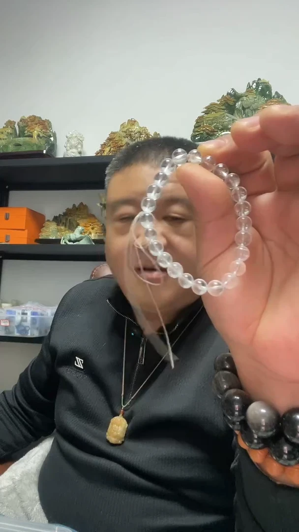 未镶嵌手串水晶白幽灵单圈手串