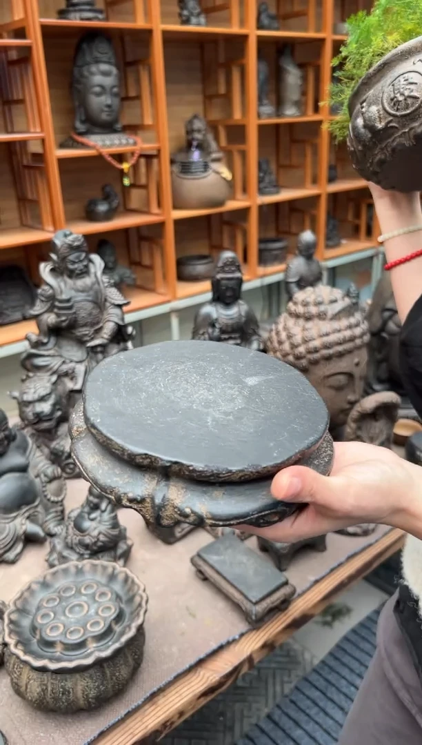 陶土【火山泥】金箍坛底座
