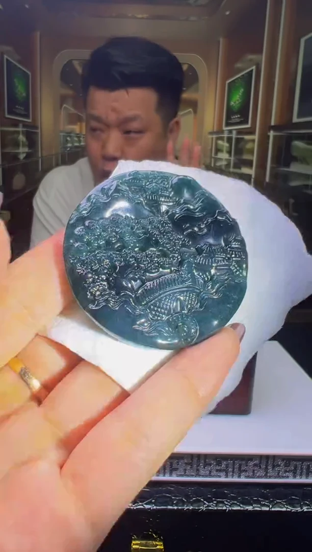 翡翠未镶嵌颈饰0399075763