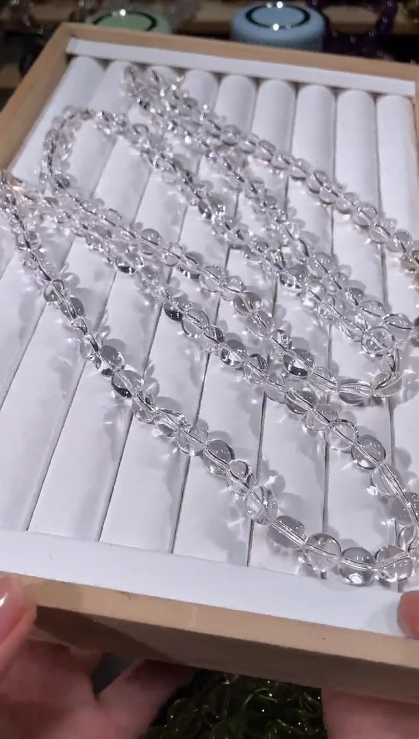 水晶手链未镶嵌白水晶随型项链10mm多样性发一