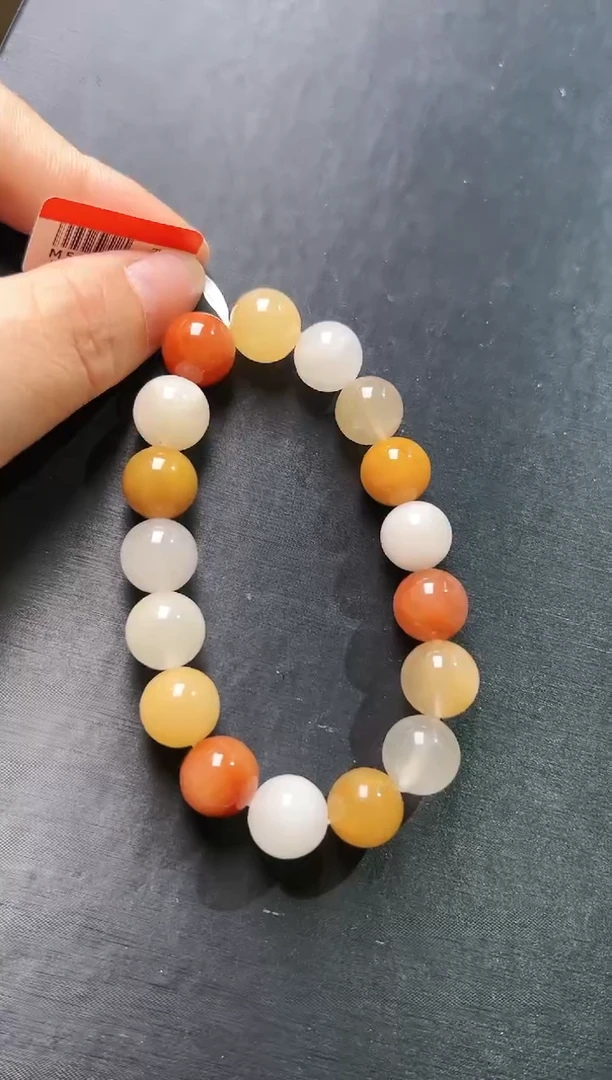 水晶手串未镶嵌彩兔毛手串12mm+  M50304