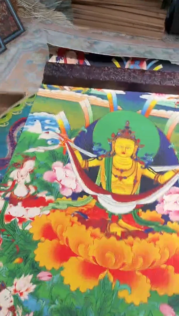 卷轴画曦曦的唐卡tk160