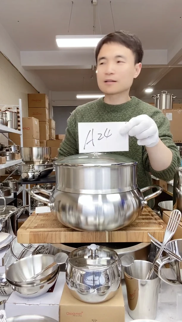 【闪购商品】A24 微瑕24cm钻石蒸锅