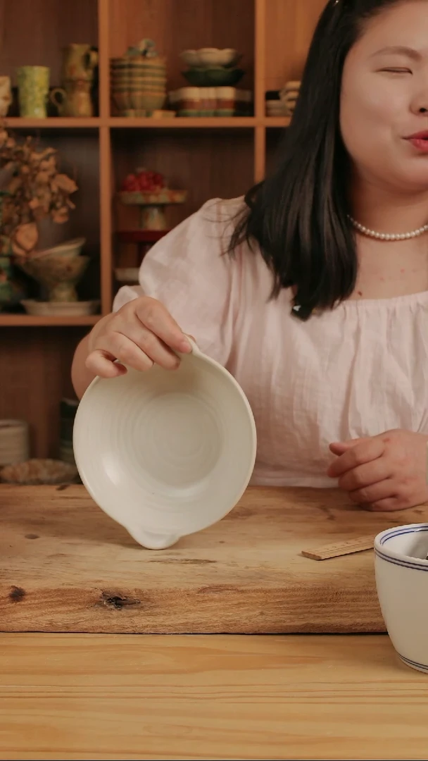 E025白色系列的7英寸双耳盘【壶