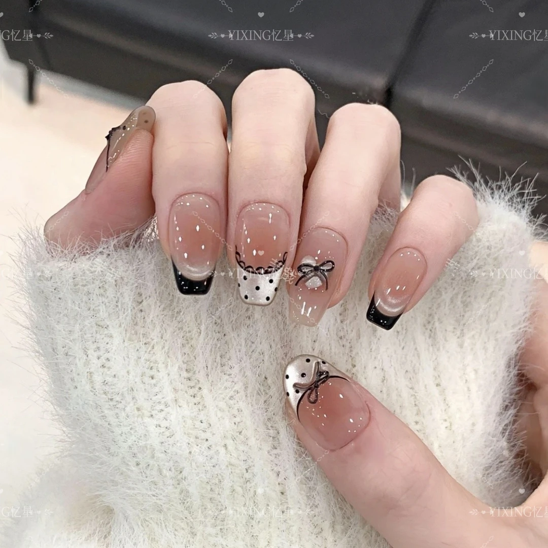 YIXING · 忆星【芭蕾甜心】纯手工穿戴甲猫眼显白春日氛围穿戴甲