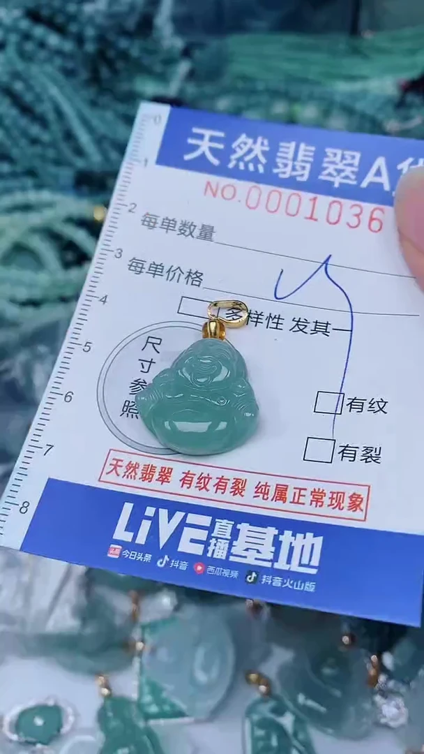 翡翠未镶嵌颈饰00001036