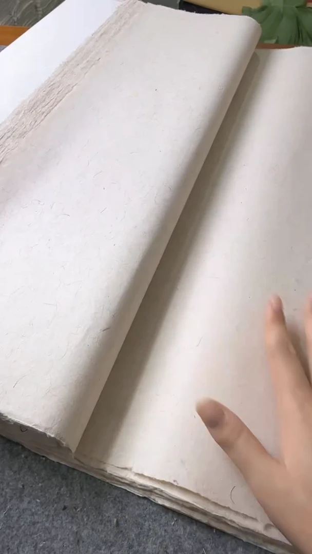 小六尺手工皮麻纸半生半熟作品纸50张
