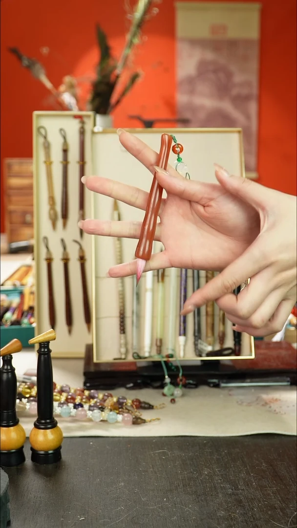 45号闪孤品高货毛笔链接 清水试笔 蘸墨不退