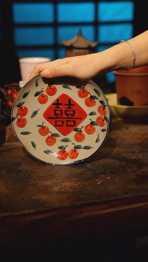 陶瓷景德镇高温釉下彩手工手绘款式@A1210@